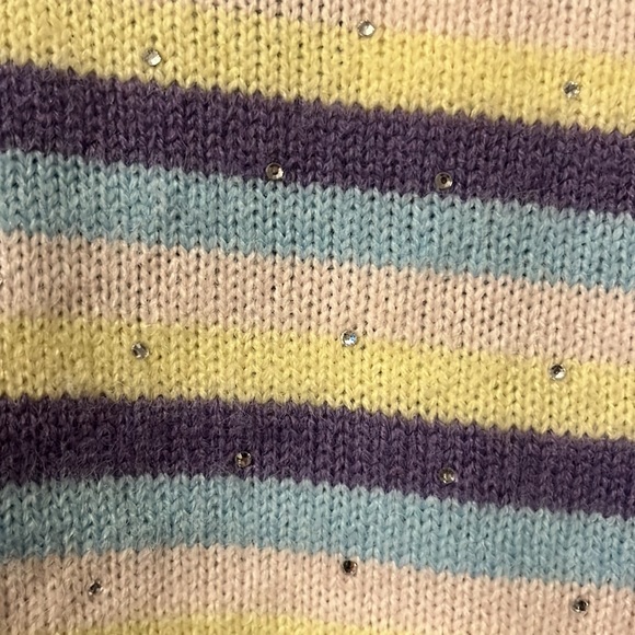 Pretty Garbage cropped sweater with rhinestones size S NWT - Picture 3 of 6